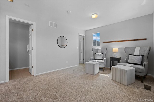 2880 Breezy Ln, Castle Rock, CO 80109 - living area featuring carpet floors and baseboards