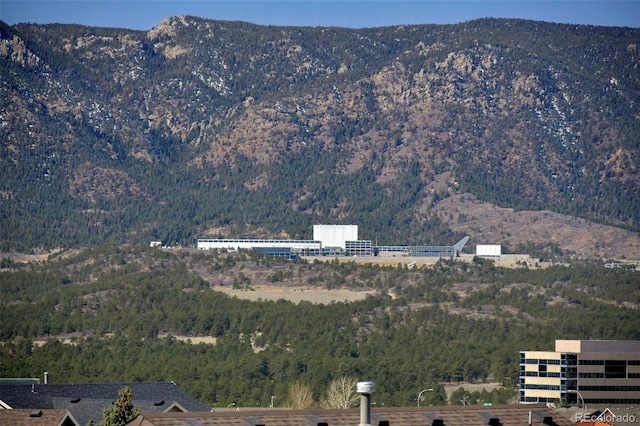 property view of mountains with a view of trees