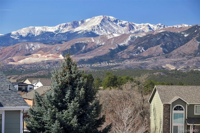 view of mountain feature