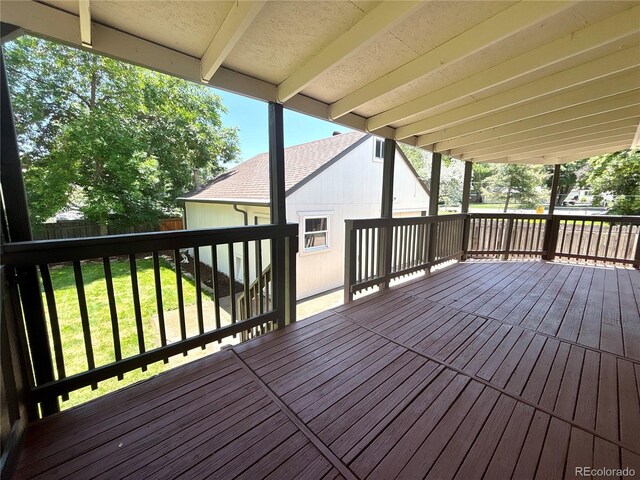 6484 S Datura St, Littleton, CO 80120 - view of wooden deck