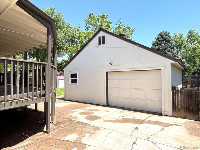 6484 S Datura St, Littleton, CO 80120 - detached garage featuring concrete driveway