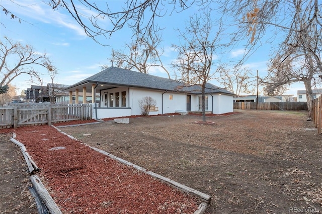 view of rear view of property