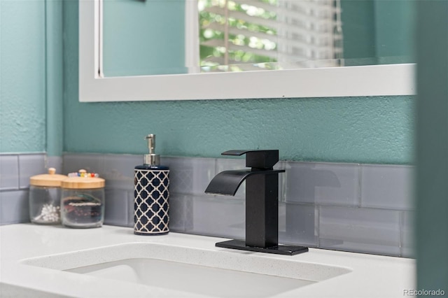 details with sink and tasteful backsplash