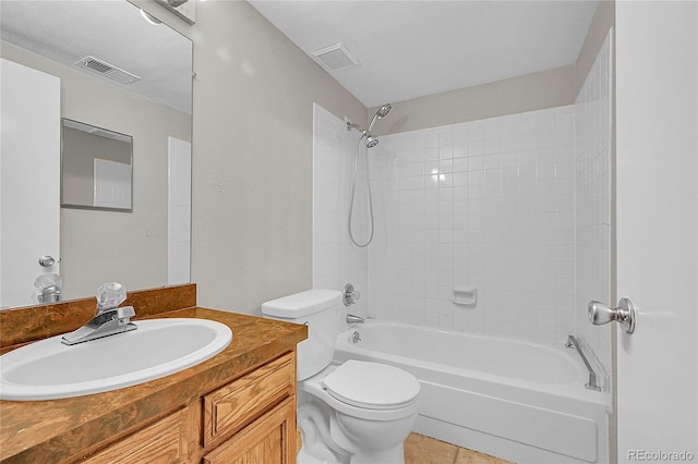 3890 S Atchison Way Unit B, Aurora, CO 80014 - full bath with vanity, tub / shower combination, and tile patterned flooring
