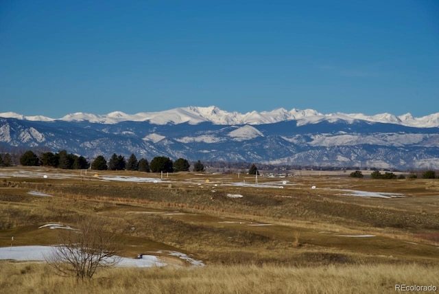 property view of mountains featuring a rural view