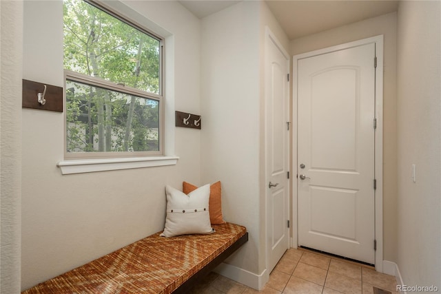 9266 E 35th Ave, Denver, CO 80238 - mudroom featuring light tile patterned floors and baseboards