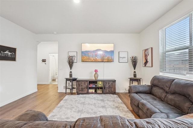 715 N Amory St, Watkins, CO 80137 - living area featuring wood finished floors and baseboards
