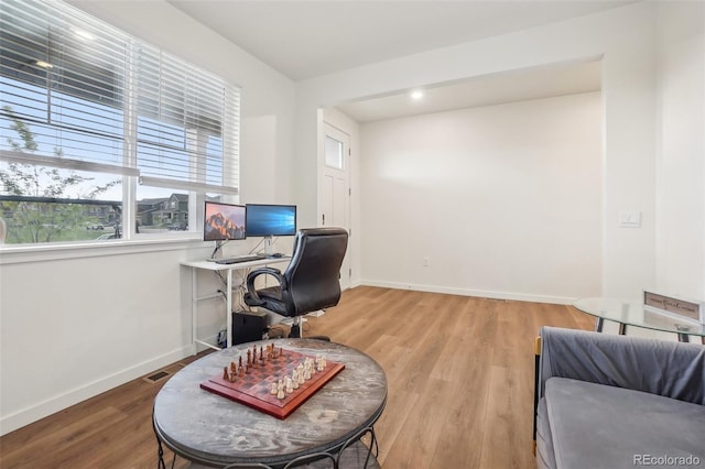 715 N Amory St, Watkins, CO 80137 - office featuring baseboards and wood finished floors