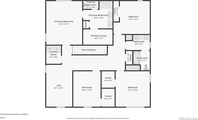 715 N Amory St, Watkins, CO 80137 - property floor plan