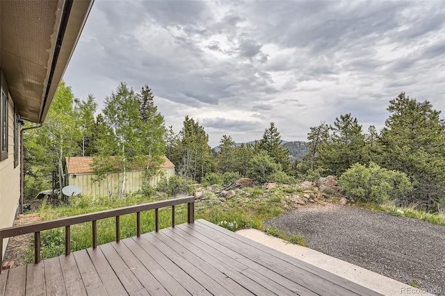 30839 Manitoba Dr, Evergreen, CO 80439 - view of wooden deck