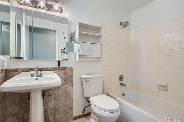 30839 Manitoba Dr, Evergreen, CO 80439 - bathroom with toilet and shower / bathtub combination
