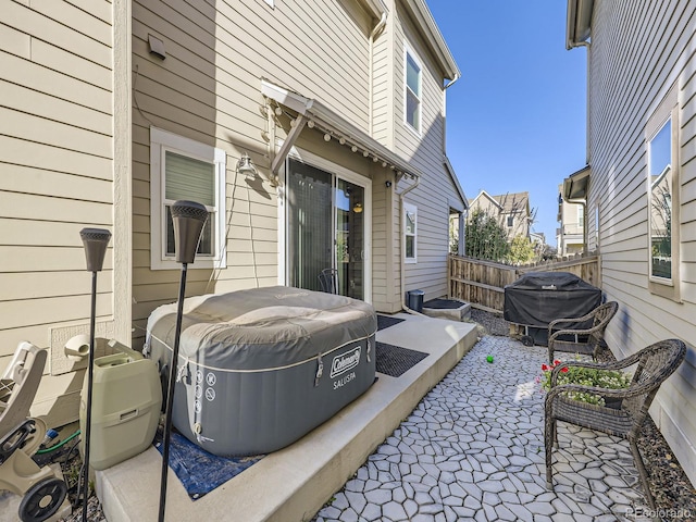 view of patio / terrace featuring area for grilling