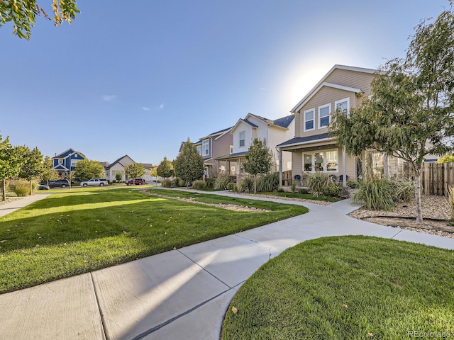 view of community with a yard