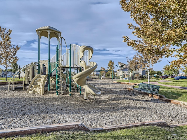 view of jungle gym