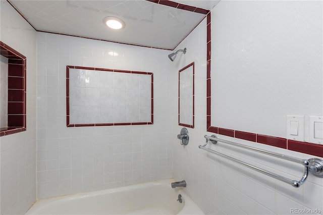 bathroom with shower / bathing tub combination