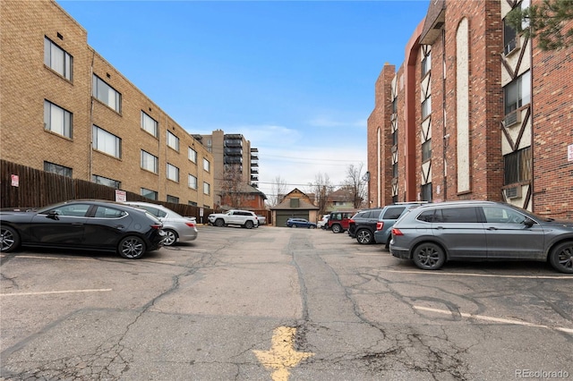 view of uncovered parking lot