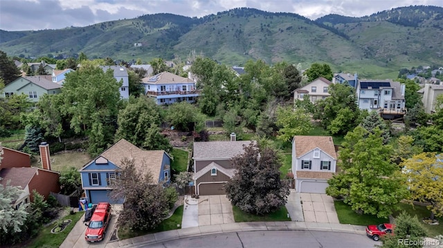 573 Entrada Dr, Golden, CO 80401 - aerial view of residential area with a mountainous background