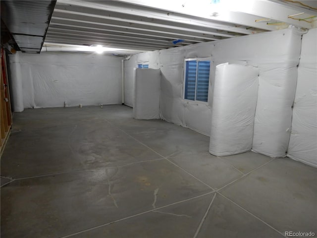 view of basement