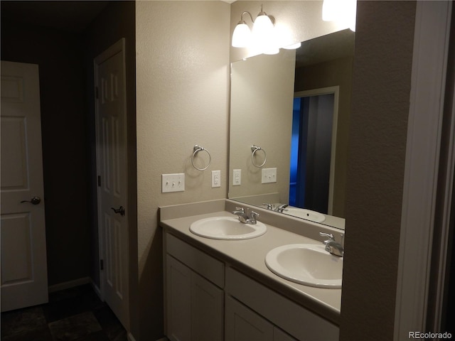 bathroom featuring vanity