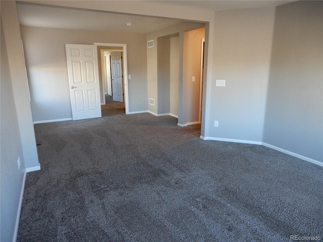 view of carpeted empty room