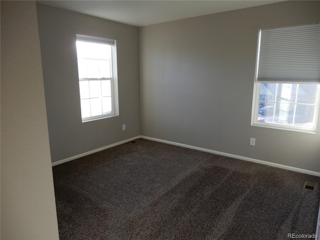 view of carpeted empty room