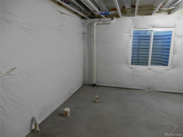 view of basement