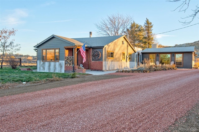 view of front of home