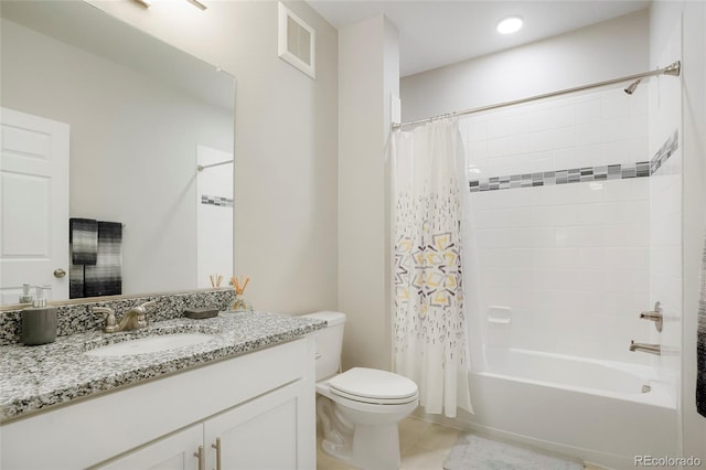 15700 E Jamison Dr Unit 8-103, Englewood, CO 80112 - full bathroom featuring vanity, shower / bath combination with curtain, and tile patterned flooring