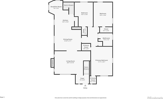 1661 Oneida St, Denver, CO 80220 - view of room layout