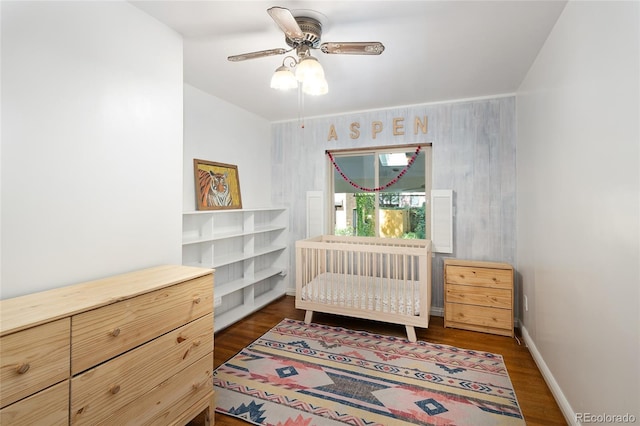 1661 Oneida St, Denver, CO 80220 - bedroom featuring wood finished floors and ceiling fan