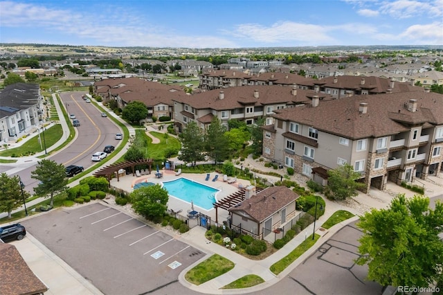 16600 Las Ramblas Ln Unit A, Parker, CO 80134 - bird's eye view of a pool