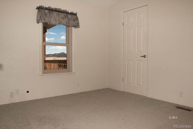 view of carpeted empty room