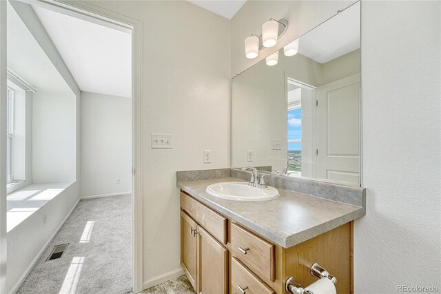 bathroom with vanity