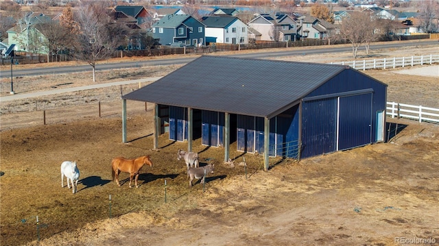 view of horse barn