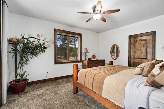 1524 Fox Acres Dr Unit 412, Red Feather Lakes, CO 80545 - bedroom featuring carpet flooring and ceiling fan