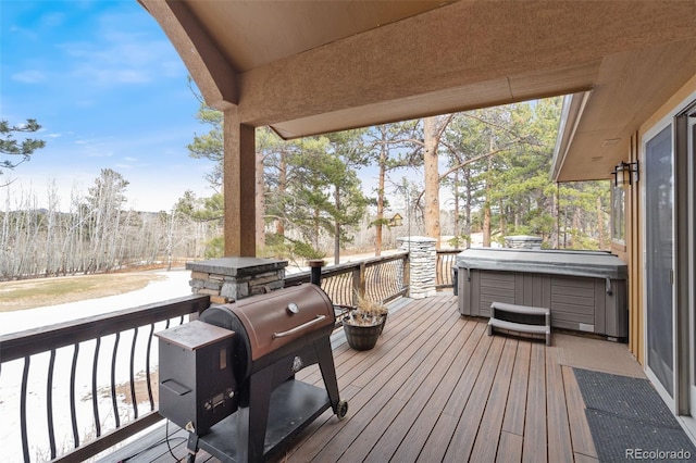 1524 Fox Acres Dr Unit 412, Red Feather Lakes, CO 80545 - deck featuring a grill