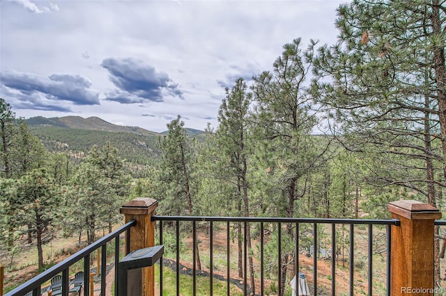 16626 Ouray Rd W, Pine, CO 80470 - view of mountain backdrop featuring a forest