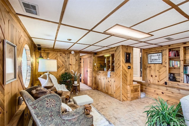 16626 Ouray Rd W, Pine, CO 80470 - living area with wood walls