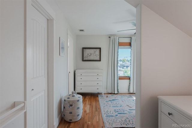 2034 Newton St, Denver, CO 80211 - hallway featuring light wood finished floors