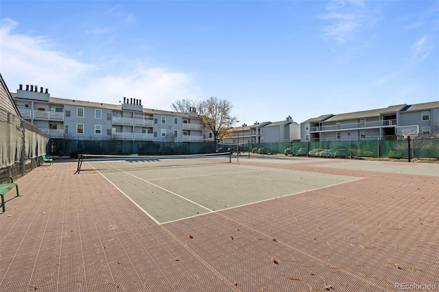 view of tennis court