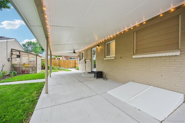 2880 S High St, Denver, CO 80210 - view of patio / terrace with a ceiling fan