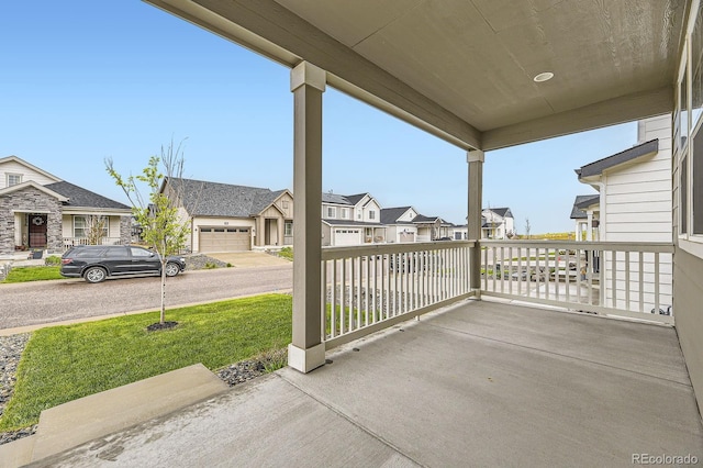 1420 E Witherspoon Dr, Elizabeth, CO 80107 - porch with a residential view and a yard