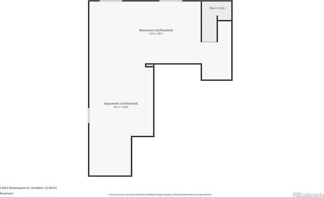 1420 E Witherspoon Dr, Elizabeth, CO 80107 - floor plan / room layout