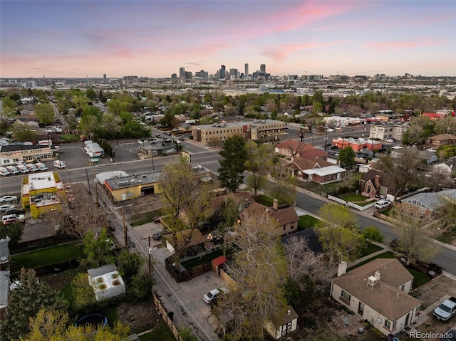 view of property location with a view of skyline