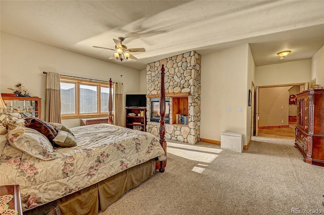 2433 Dogie Spur, Golden, CO 80403 - bedroom with carpet, a ceiling fan, and baseboards