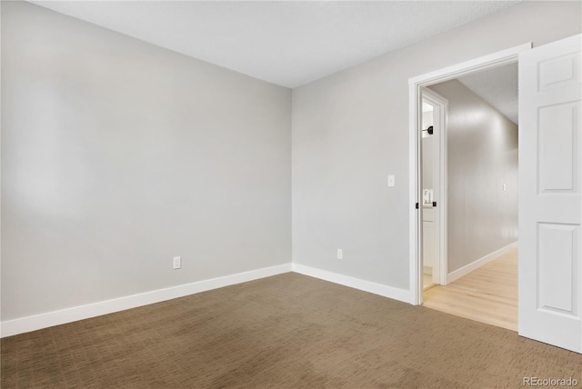 view of carpeted empty room