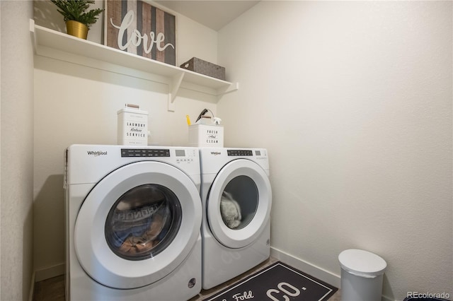 920 William Way, Brighton, CO 80603 - washroom featuring baseboards and washing machine and clothes dryer