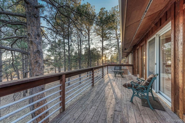 view of wooden terrace