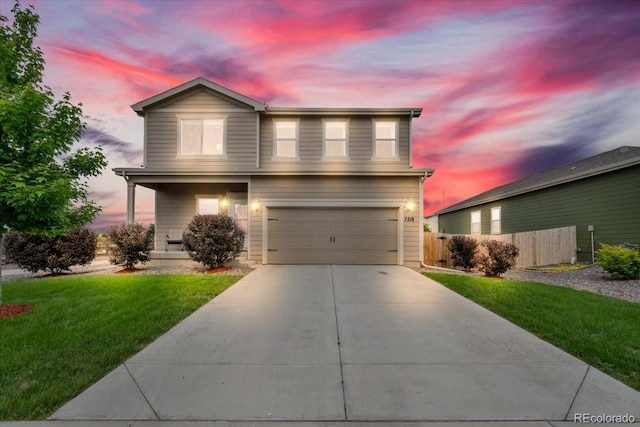 7218 Animas Ave, Frederick, CO 80530 - traditional home with an attached garage and concrete driveway