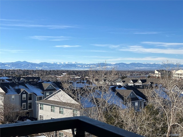 mountain view featuring a residential view